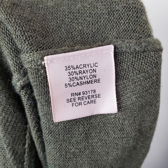 Philosophy Sweater Dress Turtleneck Olive - Picture 9 of 10